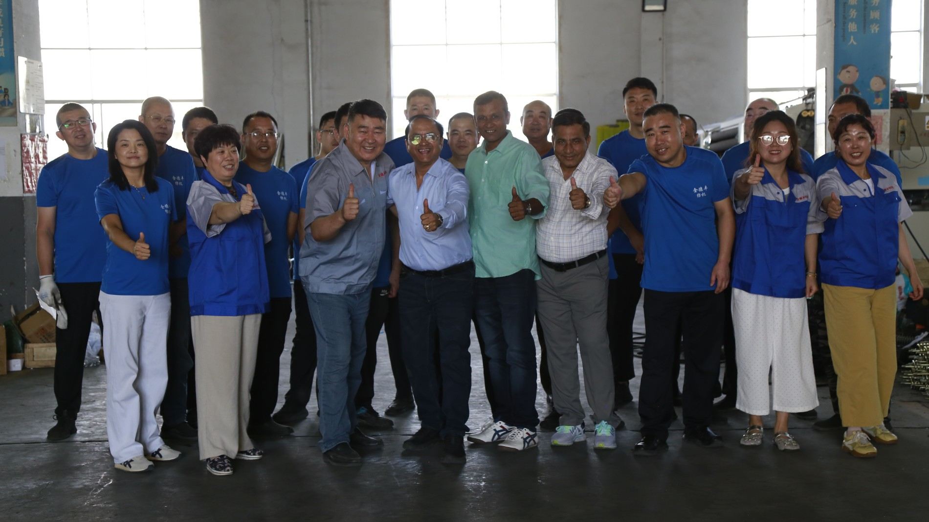 Harmony Impex China Tour 2026 - China Factory Team With Customer. The China factory team meeting with a customer.
